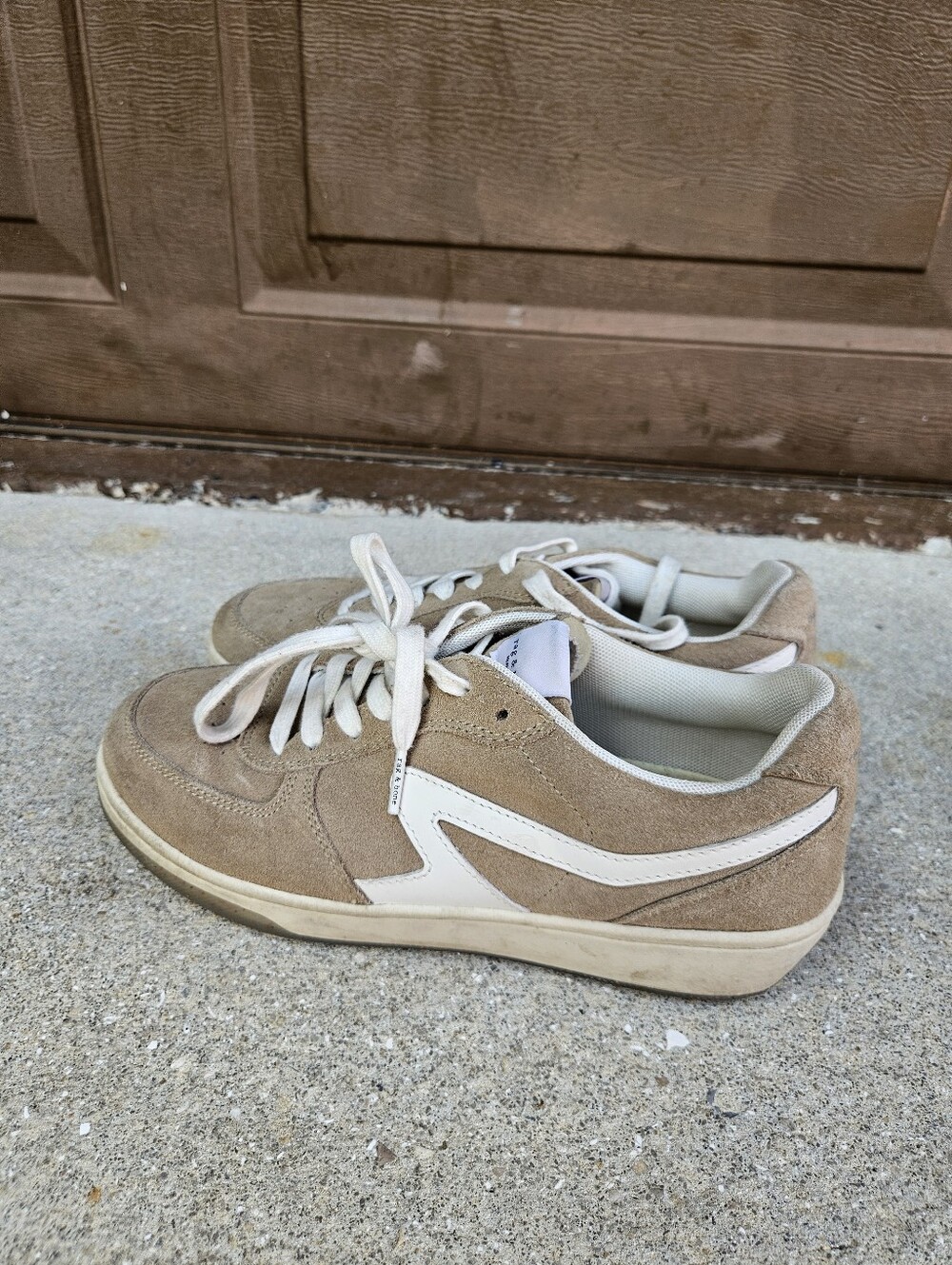 Rag & Bone Tan and Retro-court Sneaker 38 Pre-owned